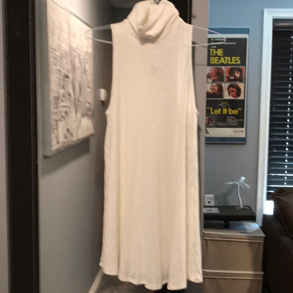 Ribbed tunic sleeveless dress